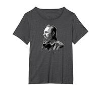 Fidel Castro Cuba Revolution Latin America Maglietta, Donna Plus-Size, Grigio Scuro, 5X