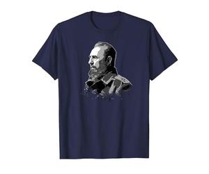 Fidel Castro Cuba Revolution Latin America Maglietta, Uomo, Navy, 5XL
