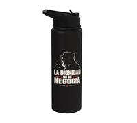 Fidel Castro Revolutionary Vintage Portrait Graphic Stainless Steel Insulated Water Bottle