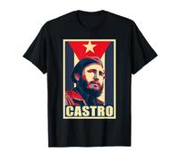 FIDEL CASTRO Viva la revolucion cuba Maglietta