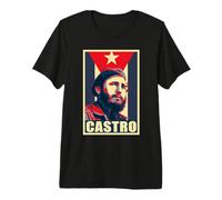 Fidel Castro Viva la Revolucion Maglietta Premium