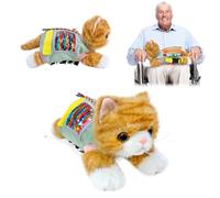 Fidget Blanket - Coperta per demenza, anziani e demenza, per mani occupazione, per demenza, regalo e attività per anziani con Alzheimer o demenza