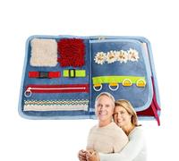 Fidget Blanket per la demenza - calmante confortante, Libro di Fidget anziani | Design sensoriale versatile, coperta lenitiva per gli adulti Alzheimer Memory Care Relaxation Strumento Stress Ter