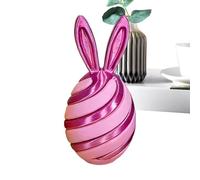 Fidget Bunny Egg Toy - di coniglio, globo cinetico da 150 ml per scrivanie da studio, scultura passante con orecchie nascoste, stoviglie, toccante per concentrazione, messa a fuoco e calma
