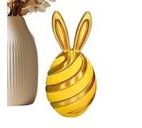 Fidget Bunny Egg Toy - di coniglio, globo cinetico da 150 ml per scrivanie da studio, scultura passante con orecchie nascoste, stoviglie, toccante per concentrazione, messa a fuoco e calma