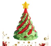 Fidget Christmas Tree Toy - Collectible Passthrough 3D Printed Holiday Figure Desk Play | Smooth Spinnings Festive Tree Decoration for Teens Adults Boys Girls Apartment Dorm Living Room Dining Tabl