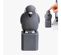 Fidget Clicker a forma di animale, simpatico pulsante per creare rumore, portachiavi con miniera di gabbiano, suono reale, luce LED, tastiera per adulti per divertimento e sollievo dallo stress