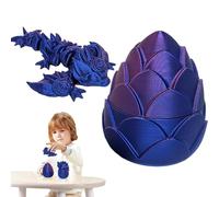 Fidget di di drago, di drago stampato in - Giocattoli di uova di drago articolati Stampati | Figurina del drago agitato del desktop esecutivo 4,5