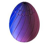 Fidget Egg Toys - 3D Printed Rotating Puzzle, Mini Easter Fidget with Smooth Spin Design, Sturdy Stress Toy, Brain Desk Accessory, Portable Fun Gadgets for Classroom Office Valentine Stocking