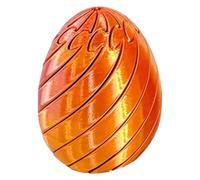 Fidget Egg Toys - 3D Printed Rotating Puzzle, Mini Easter Fidget with Smooth Spin Design, Sturdy Stress Toy, Brain Desk Accessory, Portable Fun Gadgets for Classroom Office Valentine Stocking