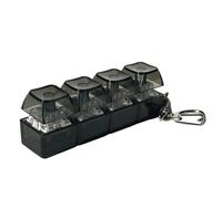 Fidget Keyboard - Stress Relief Relaxation Keychain | 7.5x2x3cm PC Material Clicker Toy | Mechanical Keycap Switch For Home School Office Outdoor Travel Backpack Accessory And Sensory Calm Task