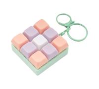 Fidget Keychain Clicker - 9 In 1 Detachable Keyboard Stress Toy | Keyboard Fidget Toy | Portable ABS Fidgett Gadget Pendant Keychain For Backpack Bag Tote School Travel