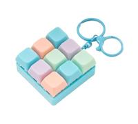Fidget Keychain Toy, Detachable Clicker Keyring, Sound Sensory Stress Relief Gadget, Portable Anti Toy Easy Use, Women Men Kids Students School Travel Backpack Tote Bag Accessory