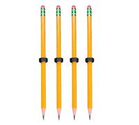 Fidget Pencil - 4PCS Wooden Relaxation Spinner, Sensory Focus Toy, Calming Writing Gadget | Portable Stress Reliever Activity Accessory for Students Travelers Classroom Library Commuting