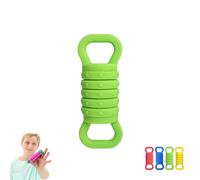 Fidget Pulleys - Confezione da 4 - Fidget Pulleys a misura di dito per bambini e adulti, piccole carrucole sensoriali silenziose per alleviare l'ansia, set di giocattoli in silicone sicuro (Green)