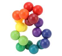 Fidget Puzzle 3D Palla Giocattolo Antistress 20 Palline Colorate Interconnesse Forme Infinite Torte per Bambini Adulti Educativi Costruzioni Creative Plastica Colori Brillanti