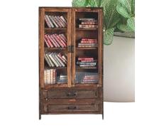 Fidget scaffale giocattolo antistress scaffale | libreria di legno in miniatura | Giocattolo di visualizzazione del libro per casa, scuola, viaggi, posto di lavoro,