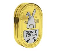 Fidget Slider, Rabbit Push Slide, 1,98 pollici Metal Anti Stress Calming Toy Design & Premium Metals Costruzione, Clicking Sound Portable Gadget for Men Teens Kids Travel Classroom School Relax