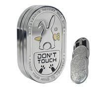 Fidget Slider, Rabbit Push Toy, Clicking Sound Reliever, Metal Anti-Stress Gadget, Compact Pocket Design, Ideal for Men, Teens, Travel, Classroom, Kids, School, Relaxation, Gold, Black, White