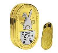 Fidget Slider Toy, Rabbit Push Clicker, Metal Anti-Stress Gadget, Satisfying Sound Relief Tool, for Teens, Men, Kids, School, Travel, Classroom, Focus, Rilassamento Use More