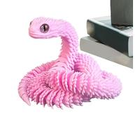 Fidget Snake Articolato Giocattolo Animale 3D - Scherzi Realistici per Scrivania, Letto, Tavolo, Scaffale, Cruscotto per Auto, Interni di Automobile, Tavolino e Mensola della Camera