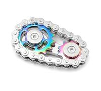 Fidget Spinner Con Ingranaggio A Catena Spinner Con Dito a Mano In Lega Di Zinco Gioco Per Le Dita Dalla Meccanica In Metallo Con Cuscinetti Lisci Finger Toy Per Adulti Bambini Adhd, Ansia e Autismo