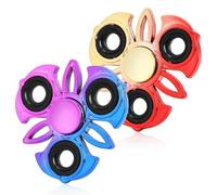 Fidget Spinner, confezione da 2, antistress e antiansia, con cuscinetto in acciaio inox ultra resistente, ideale for autismo, come regalo for ammazzare il tempo.(Purple Blue+red Gold,Spider)