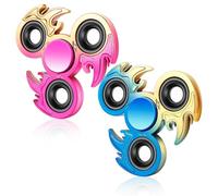 Fidget Spinner, confezione da 2, antistress e antiansia, con cuscinetto in acciaio inox ultra resistente, ideale for autismo, come regalo for ammazzare il tempo.(Rose Gold,Phoenix)