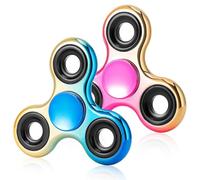 Fidget Spinner, confezione da 2, antistress e antiansia, con cuscinetto in acciaio inox ultra resistente, ideale for autismo, come regalo for ammazzare il tempo.(Rose Gold,Traditional)