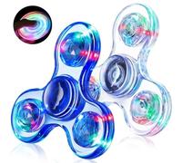 Fidget Spinner for bambini, confezione da 2, giocattoli sensoriali luminosi for adulti e bambini dai 4 agli 8 anni con autismo e ADHD, giocattoli for l'ansia e lo stress, regali for ragazzi adolescent