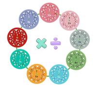 Fidget Spinner matematici, Fidget Spinner con fatti matematici con 50 adesivi premio for chi sta imparando la matematica(Multiply/Divide)