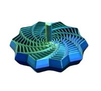 Fidget Star Toy, Spiral Calming Desk Decor, 3D Printed Brain Teaser with Rotating Design, Lightweight Stress Relief Fidget for Kids Teens Adults, Desk Toy for Classroom Home Office Travel