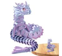 Fidget Toy - 3D Printing, 17.32in 3D Printed Dragon Fidget Toy Articulated Design | Durable Play & Display Collectible, Dragon Figurine Toys For Kids, Adult, Home Decor, Desk Display, Imaginative Play