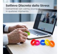 Fidget Toy Anello Sensoriale in Silicone per Sollievo dallo Stress e Sviluppo