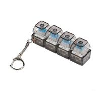 Fidget toy basato su tastiera con variabilità della luce RGB e quattro zone di pressione dedicate per uno sviluppo sensoriale personalizzato (nero trasparente)