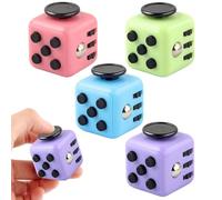 Fidget Toy Giocattolo Per Le Dita Cube 4 Pezzi Cubo Antistress Giocattoli Ansia Relief Giocattoli con 6 Diverse Funzioni Anti-Stress Ansia Relief Giocattoli Per ridurre lo stress in caso di nervosismo