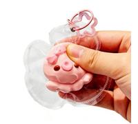 Fidget Toy Keychain, Sensory Aid, 1.97x1.97x1.97 Inches Soft Textured Animals, Home Accessories for Boys Girls School and Party Favors Stuffers, Holiday Events Parties Gift, Best Tools for Family Use