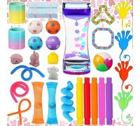 Fidget Toy Pack Set di Giocattoli Sensoriali per Adulti,Antistress per Autismo e Adhd, Alleviare Lo Stress Finger Hand Tangles Toy per ADD, Autismo, Sollievo Dall'ansia per feste di compleanno Regali