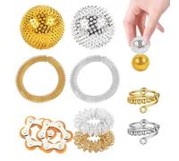 Fidget Toys ADHD Giocattoli, 10 pezzi Fidget Spinners Toy ADHD, giocattolo antistress per bambini, adulti, fidget Toys per alleviare lo stress o massaggiare