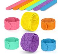 Fidget Toys Sensorik - Braccialetto a scatto in silicone, per autismo, ADHD, ansia, antistress, giochi da viaggio, antistress per bambini a partire dai 3 anni e adulti (6 pezzi)