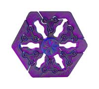 Fidget Toys - Spinner Hand Toy | 7,3 x 6,3 x 1,4 cm Spinners with Smooth Gyroscope Mechanism, Lightweight Fidget Toy with Portable Design, Educational Focus Spinner for Kids Teens Adults