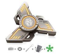 Fidget Toys, TGKYK Finger Hand Spinner Metal, Glow in The Dark Spinning, ADHD per lAnsia Anti-Stress Autismo Fidgets Migliore edc Toy a Mano Cuscinetto Giocattolo, per Bambini Adulti - Arancione