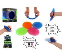 Fidget worm che cambia forma - antistress in plastica, 11 cm