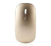 FidgetGear Mouse wireless 2.4G ottico 1600DPI 4 tasti mouse silenzioso per PC Computer portatile oro