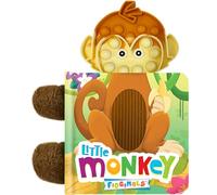 Fidgimals - Libro sensoriale per bambini, motivo: scimmietta, con fidget toy, giocattoli sensoriali perfetti per i più piccoli, libri per bambini I Your Sensory Fidget Friend