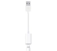 Fidioto Cavo adattatore audio da USB maschio a Lightning femmina, convertitore da tipo A a dongle Lightning, supporta il controllo del volume del microfono, compatibile con MacBook, computer, PC,