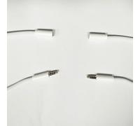 Fidioto Cavo prolunga per cuffie, 3,5 mm, da maschio a femmina, adatto per cuffie, iPhone, iPad, smartphone, tablet, ecc., confezione da 2, 3,5 mm, colore: bianco