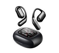Fidiso Q16 Auricolari Bluetooth Smart Touch Screen Wireless 75 ore Bluetooth 5.3 Cuffie Sport, 2024 Auricolari Bluetooth Stereo Deep Bass Over Ear Bud con ganci, Microfono ENC con cancellazione del