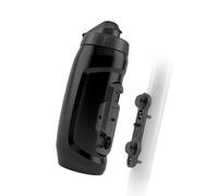 FIDLOCK Twist Bottle 590 & Bike Base Set - Nuovo tappo a prova di perdite, autosigillante, portabottiglie per bici senza viti e bottiglia attaccata, supporto magnetico senza gabbia, nero