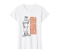 Fido Dido Quello Che Sei Va Bene Maglietta, Donna, Bianco, XL
